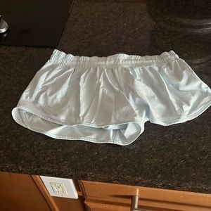 light blue lululemon shorts